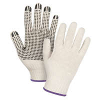Gants l&eacute;gers tricot&eacute;s &agrave; pois, Poly/coton, Un c&ocirc;t&eacute;, Calibre 7, T-petit Chandler Sales