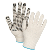 Gants l&eacute;gers tricot&eacute;s &agrave; pois, Poly/coton, Un c&ocirc;t&eacute;, Calibre 7, T-Grand Chandler Sales