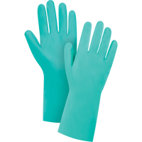 Gants de premi&egrave;re qualit&eacute; &agrave; prise en losange r&eacute;sistants aux produits chimiques, Taille Moyen/8, 13" lo, Nitrile, Doublure en Ouat&eacute;e, 15 mils Chandler Sales