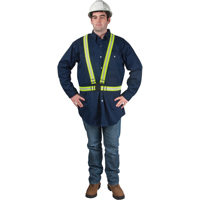 Standard-Duty Safety Harness, High Visibility Lime-Yellow, Silver Reflective Colour, X-Large Chandler Sales