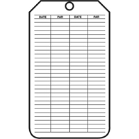 &eacute;tiquettes de s&eacute;curit&eacute; d'inspection et de contr&ocirc;le de l'&eacute;tat de l'&eacute;quipement, Plastique, 3-1/8" la x 5-7/8" h, Français Chandler Sales