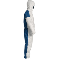 Hooded Coveralls, 4X-Large, Blue/White, Tyvek&reg; 400 D Chandler Sales