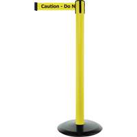 Advance TensaBarrier&reg; Barrier Post, Steel, 36" H, Black/Yellow Tape, 7.5' Tape Length Chandler Sales