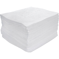 Premium Meltblown Sorbent Pads, Oil Only, 15" x 17", 30 gal. Absorbancy Chandler Sales