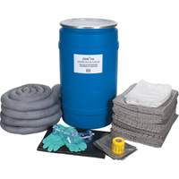 Trousse de d&eacute;versements &agrave; grande capacit&eacute;, Universel, Baril, Absorbance de 30 gal. US Chandler Sales