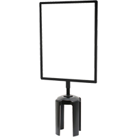 Tensabarrier&reg; Sign Frame with Adapter, Black Chandler Sales