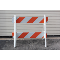 Barricades, En A, 28,6" lo x 40" h, Orange/Blanc Chandler Sales