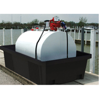 Poly-Tank&reg; Containment Unit 550 Without Drain, 113" L x 71" W x 32" H, 750 US gal. Capacity Chandler Sales