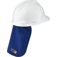 Tampon et voile pour le cou refroidissants et ignifug&eacute;s pour casque de s&eacute;curit&eacute; Chill-Its 6717FR, Bleu Chandler Sales