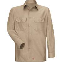 Chemise &agrave; manches longues en tissu ind&eacute;chirable, Hommes, 3T-Grand, Khaki Chandler Sales