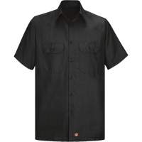 Chemise &agrave; manches courtes en tissu ind&eacute;chirable, Hommes, 3T-Grand, Noir Chandler Sales