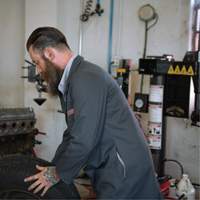 Shop Coats, Cotton/Polyester, Size 38, Charcoal Chandler Sales