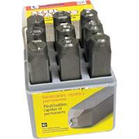 Steel Hand Stamp Sets, 1/2" Chandler Sales