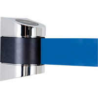 TensaBarrier&reg; Wall Mounted Units, Plastic, Screw Mount, 15', Blue Tape Chandler Sales