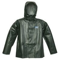 Journeyman Chemical Resistant Rain Jacket, Small, Green, Polyester/PVC Chandler Sales