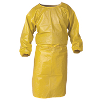 KleenGuard A70 Chemical Spray Protection Smock, Polypropylene, Yellow, 34" W x 44" L Chandler Sales