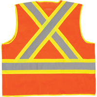 Veste de s&eacute;curit&eacute; d&eacute;tachable en cinq points de premi&egrave;re qualit&eacute;, Orange haute visibilit&eacute;, Grand/T-Grand, Polyester Chandler Sales