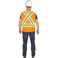 Veste de s&eacute;curit&eacute; d&eacute;tachable en cinq points de premi&egrave;re qualit&eacute;, Orange haute visibilit&eacute;, Grand/T-Grand, Polyester Chandler Sales