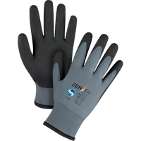 Gants enduits de premi&egrave;re qualit&eacute; ZX-30°, 8/Moyen, R&ecirc;vetement PVC, Calibre 15, Enveloppe en Nylon Chandler Sales