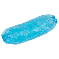 Disposable Sleeves, 18" long, Polyethylene, Blue Chandler Sales