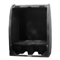 Spill Containment Sheds Without Drain, 61" L x 37.25" W x 72.75" H, 1000 lbs. Load Capacity Chandler Sales