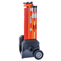 Barri&egrave;re avec roues , 50' lo, Plastique, Orange Chandler Sales