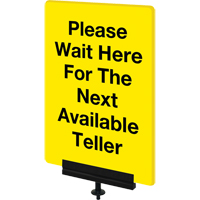Sign Bracket for Portable Post, Black Chandler Sales