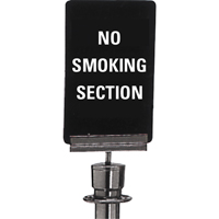 "No Smoking" Crowd Control Sign, 11" x 7", Plastic, English Chandler Sales