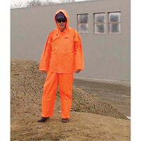 V&ecirc;tements imperm&eacute;ables Hurricane ignifuges et r&eacute;sistants &agrave; l'huile, v&ecirc;tements imperm&eacute;ables, 4T-Grand, Orange haute visibilit&eacute; Chandler Sales