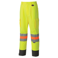 6009 Pantalon de s&eacute;curit&eacute; routi&egrave;re respirant, Polyester, T-petit, Jaune lime haute visibilit&eacute; Chandler Sales