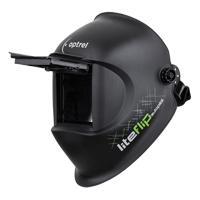 Liteflip Autopilot Welding Helmet, 3.94" L x 1.97" W View Area, 1/5/5 - 14 Shade Range, Black Chandler Sales