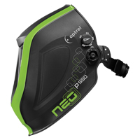 P550 Welding Helmet, 3.94" L x 1.97" W View Area, 4/9 - 13 Shade Range, Black/Green Chandler Sales