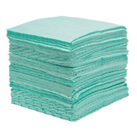 Premium Bonded Sorbent Pads, Hazmat, 15" x 18", 30 gal. Absorbancy Chandler Sales