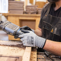 Cut Resistant Glove, Size Small/7, 10 Gauge, Foam Nitrile Coated, Dyneema&reg; Shell, ASTM ANSI Level A3/EN 388 Level C Chandler Sales