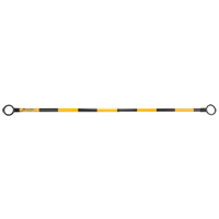 Telescopic Barricade Bar, 85" Extended Length, Black/Yellow Chandler Sales