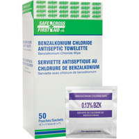 Lingettes antiseptiques au chlorure de benzalkonium, Serviette, Antiseptique Chandler Sales