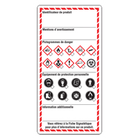 Workplace Labels, Cardstock, 3" W x 6" H, French Chandler Sales