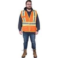 Flame-Resistant Surveyor Vest, High Visibility Orange, X-Large, Polyester Chandler Sales