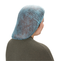 Bonnet bouffant pliss&eacute;, Polypropyl&egrave;ne, 21", Bleu Chandler Sales