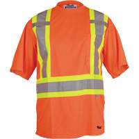 T-shirt de s&eacute;curit&eacute; Viking, Polyester, Petit, Orange haute visibilit&eacute; Chandler Sales
