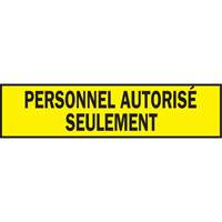 Warning Barricade Tape, French, 3" W x 200' L, 3.5 mils, Black on Yellow Chandler Sales