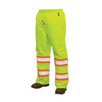 Pantalons imperm&eacute;ables de s&eacute;curit&eacute; 300 deniers, Polyester, Grand, Jaune lime haute visibilit&eacute; Chandler Sales