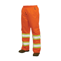 Pantalons imperm&eacute;ables de s&eacute;curit&eacute; 300 deniers, Polyester, Grand, Orange haute visibilit&eacute; Chandler Sales