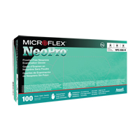 NEOPRO&reg; Gloves, X-Small, Neoprene, 5.1-mil, Powder-Free, Green, Class 2 Chandler Sales