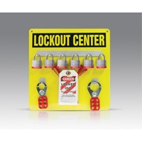 Trousse de plaquette de suspension, Cadenas Acier lamin&eacute;, Capacit&eacute; de 6, Cadenas Compris Chandler Sales