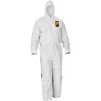 Kleenguard A40 Coveralls with Breathable Back, Large, Blue/White, Microporous/SMS Chandler Sales