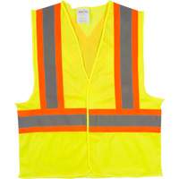 Veste de s&eacute;curit&eacute; pour la circulation, Jaune lime haute visibilit&eacute;, Moyen, Polyester Chandler Sales