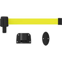 PLUS Wall Mount Barrier System, Plastic, Screw Mount, 15', Yellow Tape Chandler Sales