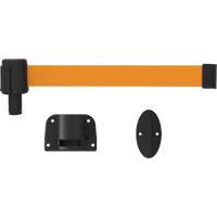 PLUS Wall Mount Barrier System, Plastic, Screw Mount, 15', Orange Tape Chandler Sales