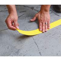 Tough-Mark Heavy-Duty Floor Marking, Rectangle, 48" L x 4" W, Yellow, Polyethylene Chandler Sales